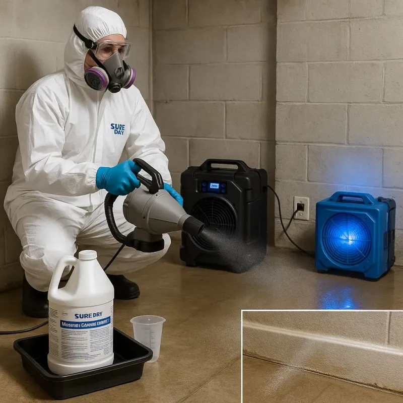 Sanitization and Odor Removal process in Forestdale, MA